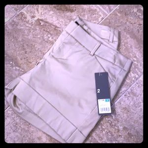 Khaki shorts - women’s size 2 - never worn